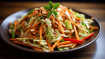 Asian Slaw Salad with Peanut Dressing